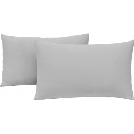 Jersey Knit Pillow Cases Standard/Queen Set of 2 - Grey Pillowcases