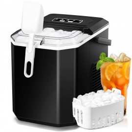 ZAFRO Ice Makers Countertop, 9 Cubes Ready in 6 Mins, Self-Cleaning